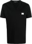 Dolce & Gabbana T-shirt met V-hals Zwart - Thumbnail 1