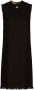 Dolce & Gabbana Tweed midi-jurk met DG-logo Zwart - Thumbnail 1