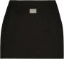 Dolce & Gabbana logo-plaque high-waisted miniskirt Zwart - Thumbnail 1