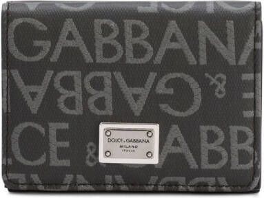 Dolce & Gabbana Portemonnee met logoplakkaat Zwart