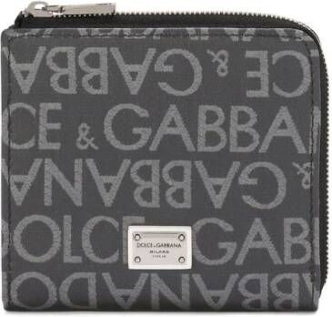 Dolce & Gabbana Portemonnee met logoplakkaat Zwart