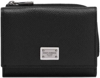 Dolce & Gabbana Portemonnee met logoplakkaat Zwart