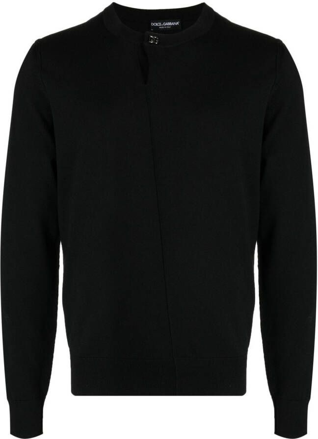 Dolce & Gabbana Trui met logoplakkaat Zwart