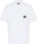 Dolce & Gabbana Katoenen bowlingshirt met logo label Wit - Thumbnail 1