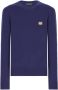 Dolce & Gabbana Trui met logoplakkaat Blauw - Thumbnail 1