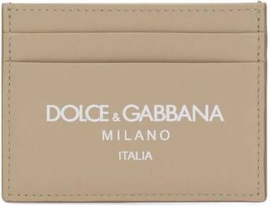 Dolce & Gabbana Pasjeshouder met logoprint Beige