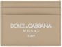 Dolce & Gabbana Pasjeshouder met logoprint Beige - Thumbnail 1