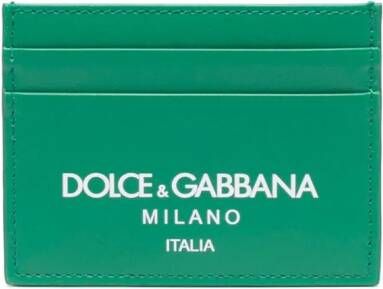 Dolce & Gabbana Pasjeshouder met logoprint Groen
