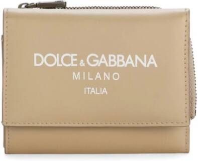 Dolce & Gabbana Portemonnee met logoprint Beige