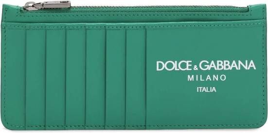 Dolce & Gabbana Portemonnee met logoprint Groen