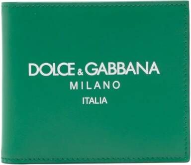 Dolce & Gabbana Portemonnee met logoprint Groen