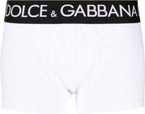 Dolce & Gabbana Boxershorts met logo afwerking Wit