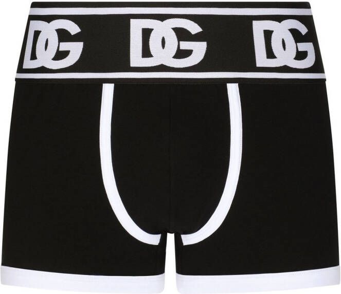 Dolce & Gabbana Boxershorts met DG-logo Zwart