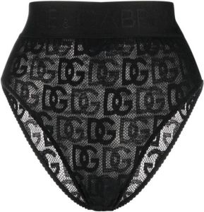 Dolce & Gabbana String met logo tailleband Zwart