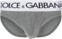 Dolce & Gabbana Slip met logoband Grijs - Thumbnail 1