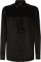 Dolce & Gabbana Button-down satijnen overhemd Zwart - Thumbnail 1