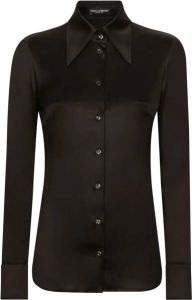 Dolce & Gabbana Zijden blouse Zwart