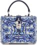 Dolce & Gabbana Dolce Box tas met handgreep met Majolica-print Blauw - Thumbnail 1