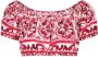 Dolce & Gabbana Majolica print cropped blouse Rood - Thumbnail 1