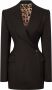 Dolce & Gabbana Wollen blazer met dubbele rij knopen Zwart - Thumbnail 1
