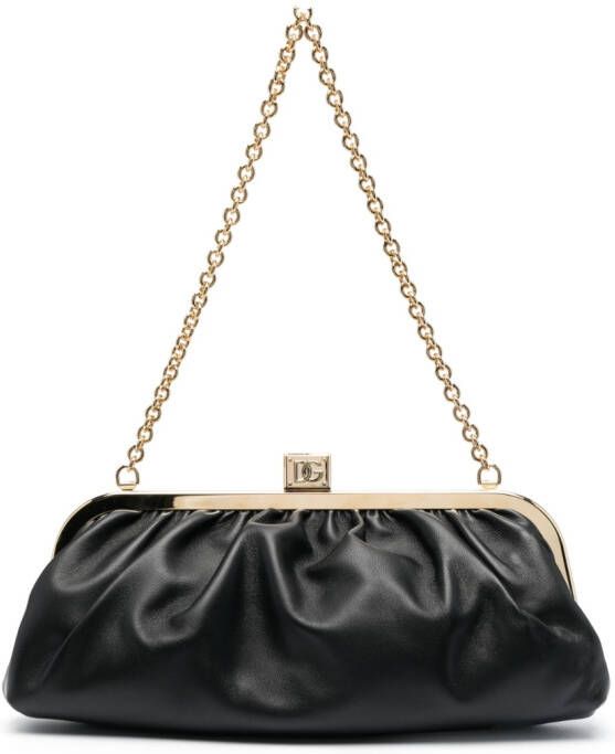 Dolce & Gabbana Maria schoudertas met ruche Zwart