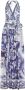 Dolce & Gabbana Chiffon maxi-jurk met Majolica-print Wit - Thumbnail 1