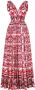 Dolce & Gabbana Popeline maxi-jurk met print Rood - Thumbnail 1