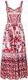 Dolce & Gabbana Maxi-jurk met Majolica-print Rood - Thumbnail 1