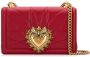 Dolce & Gabbana Devotion medium schoudertas Rood - Thumbnail 1