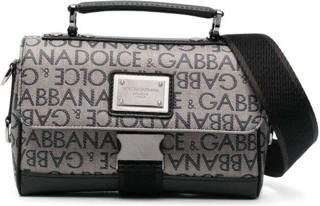 Dolce & Gabbana Messengertas met logoprint Bruin