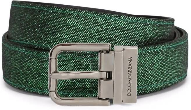 Dolce & Gabbana Metallic gespriem Groen