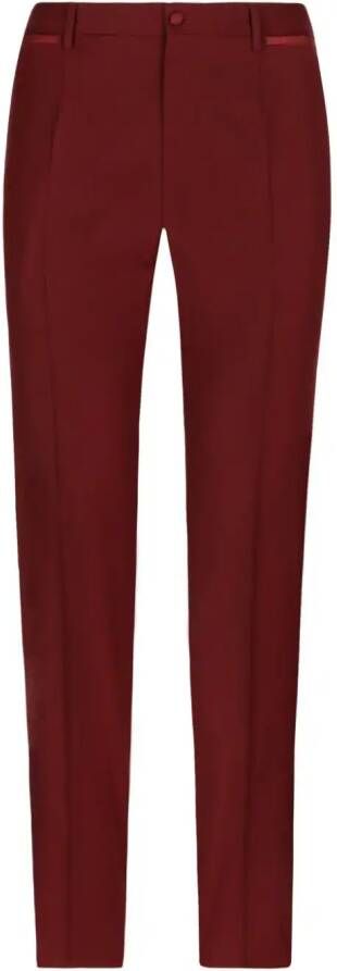 Dolce & Gabbana Stretch smoking pantalon Rood