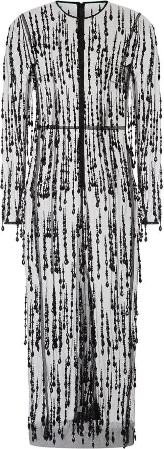 Dolce & Gabbana Midi-jurk met kralen Zwart
