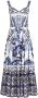 Dolce & Gabbana Maxi-jurk met print Blauw - Thumbnail 1