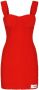 Dolce & Gabbana KIM mini-jurk van badstof Rood - Thumbnail 1
