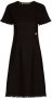 Dolce & Gabbana Tweed midi-jurk met DG-logo Zwart - Thumbnail 1