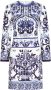 Dolce & Gabbana Mini-jurk met print Blauw - Thumbnail 1