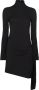 Dolce & Gabbana Mini-jurk met ruchehals Zwart - Thumbnail 1