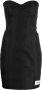 Dolce & Gabbana Strapless mini-jurk Zwart - Thumbnail 1