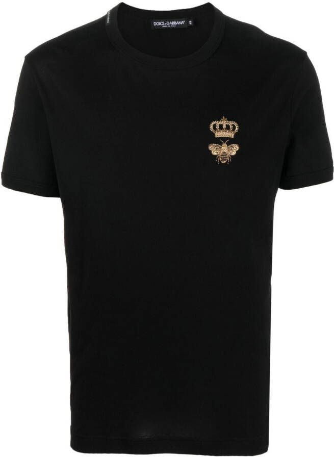 Dolce & Gabbana T-shirt met detail Zwart