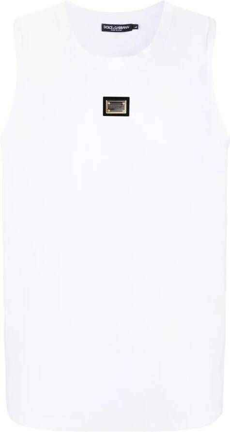Dolce & Gabbana Mouwloos T-shirt Wit