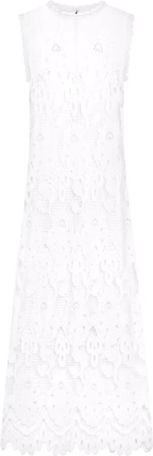 Dolce & Gabbana Mouwloze maxi-jurk Wit