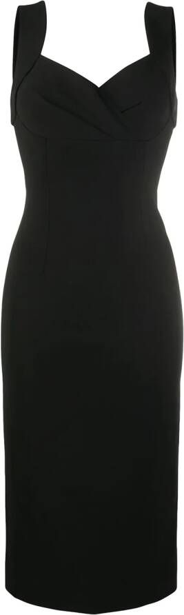 Dolce & Gabbana Mouwloze midi-jurk Zwart