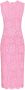 Dolce & Gabbana Midi-jurk met bloemenkant Roze - Thumbnail 1