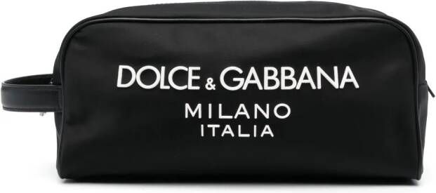 Dolce & Gabbana Toilettas met logoprint Zwart