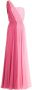Dolce & Gabbana Asymmetrische chiffon maxi-jurk Roze - Thumbnail 1