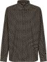 Dolce & Gabbana Overhemd met geometrische print Zwart - Thumbnail 1