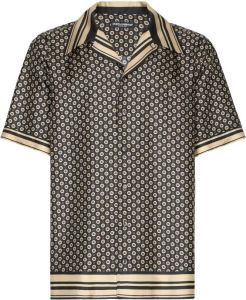 Dolce & Gabbana Overhemd met geometrische print Zwart