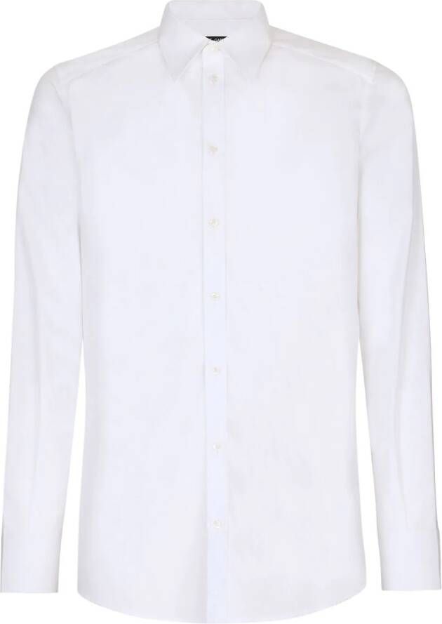 Dolce & Gabbana Overhemd met klassieke kraag Wit