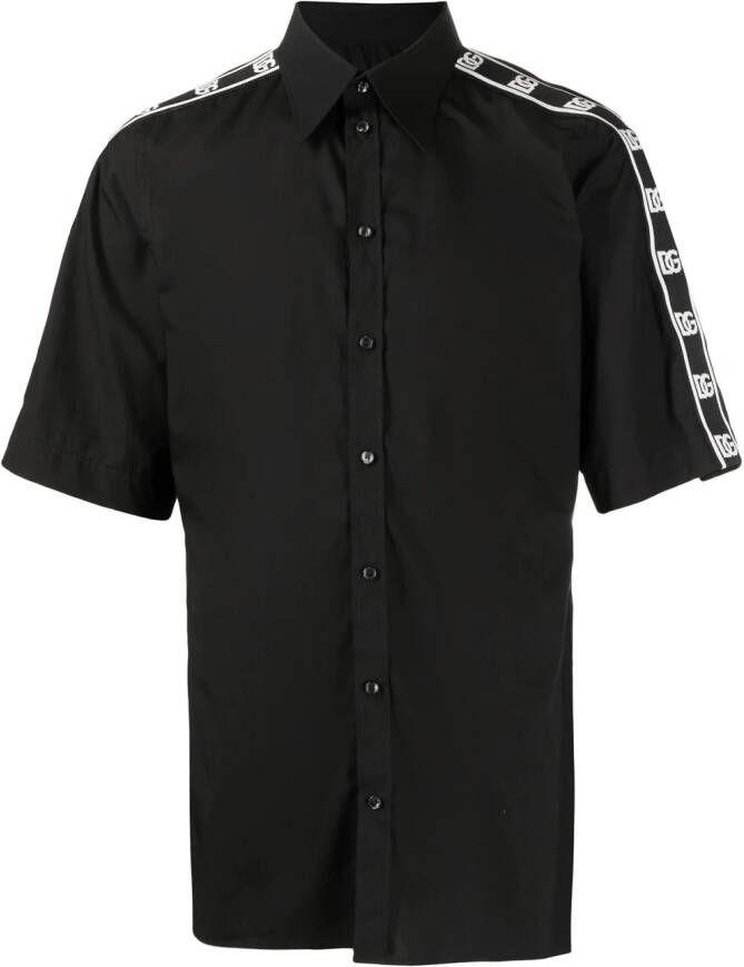 Dolce & Gabbana Overhemd met logoband Zwart